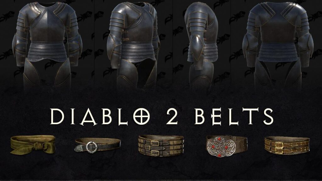 diablo 2 belts armor set